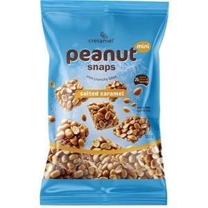 Cretamel.מיני חטיפי בוטנים בטעם קרמל מלוח 120ג 12\1