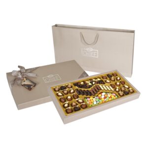 BOLCI בונב פרלינים ודרגי שוקולד אפור 900 גרם 4\1