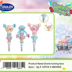 Candytoy.צעצוע קוף מרים משקולת עם סוכריות 8ג12\8\1