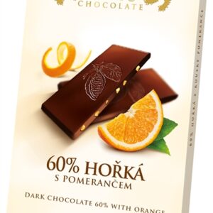 CARLA.טבלה שוקלד מריר60% קקאו במילוי קליפות תפוז 80ג 15\1