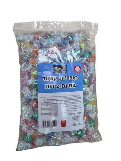 BOULOS.סוכריות בטעם פירות יהלום מבריק בדץ 400ג 281