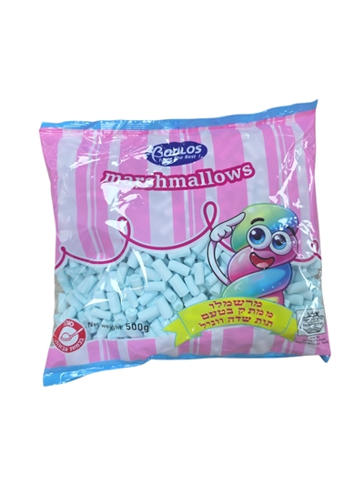 BOULOS.ממתק מרשמלו מיני תכלת בטעם תות וניל 500ג 161