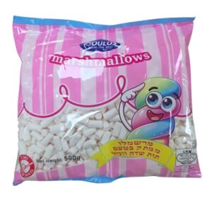 BOULOS.ממתק מרשמלו מיני לבן בטעם תות וניל  500ג 161