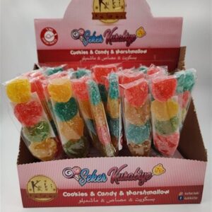 KUKI.לקקן גלי לב פירות בדץ פרווה  40 גרם 50\6\1