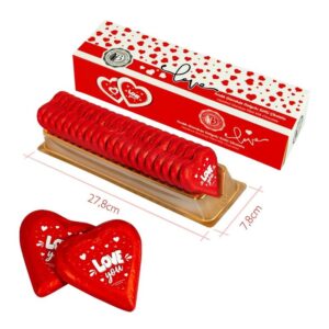 BOLCI.שוקלד לב אדום קרם אגוז גנדויה 21 גרם 20\4\1