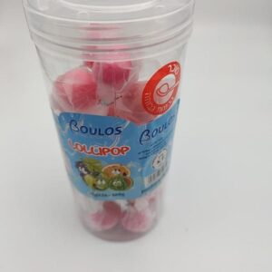 BESTIE צילינדר סוכריות על מקל עגולות ורוד  24\12\1