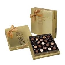 BOLCI.בונב מבחר שוקלד פרלינים בצבע זהב 215ג 12\1