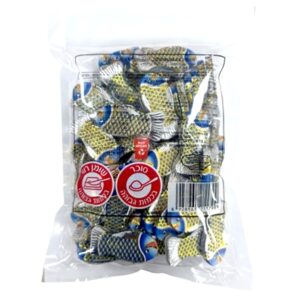 FISH.מטבעות שוקלד דגים צבעוני כחול בדץ 500 ג 20\1