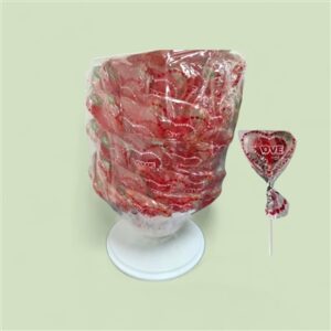 BOULOS.סטנד סוכריה על מקל פירות בדץ בצורת לב 15ג 60121