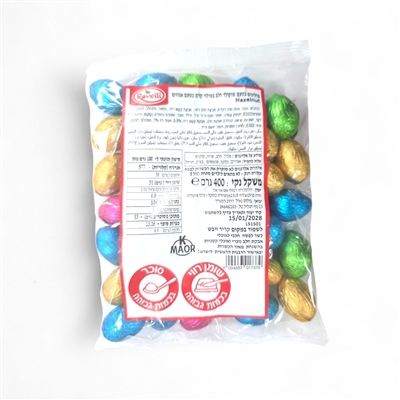 Rovelli.ביצים שוקלד קרם אגוז צבעוני 400ג 181