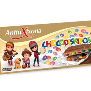 Antiuxiona.טבלה שוקלד במילוי נוגט ו עדשים 125ג 301