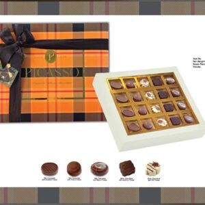 VANELLI.בונב מבחר פרלינים בעיצוב משבצות 235 ג 61