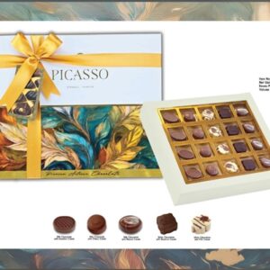 VANELLI.בונב מבחר פרלינים בעיצוב ציור וינטיג' 235ג 61