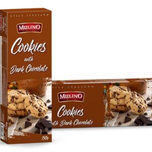 MULINO.עוגיות שוקוצ'יפס שוקלד מריר 150ג 241