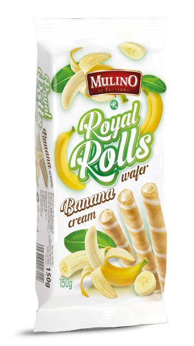 MULINO.גלילית וופל במילוי קרם בטעם בננה 150ג 161