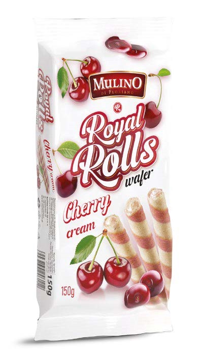 MULINO.גלילית וופל במילוי קרם בטעם דובדבן 150ג 161