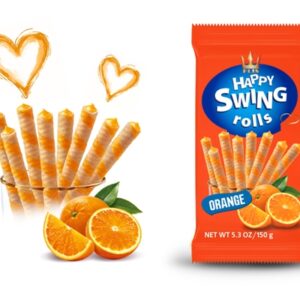 FLIS.גלילית וופל במילוי קרם תפוז 150 גרם 1661