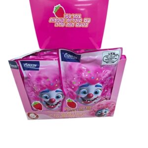 שקית צמר גפן וסוכריות קופצות בטעם תות בד"ץ פרווה 12 גרם 24121