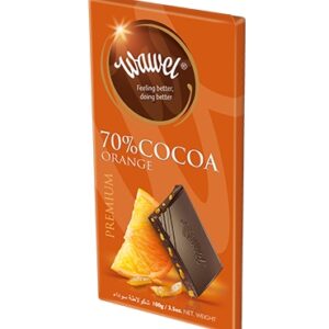 WAWEL.שוקלד מריר 70% תפוז 100גרם12\6\1