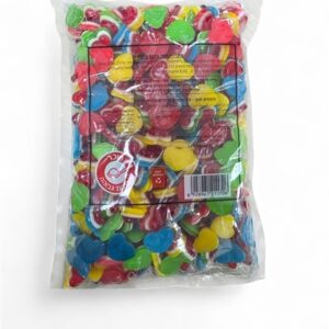 JELLY.סוכריות גומי בטעם פירות בצורת לב צבעוני 1ק"ג 10\1