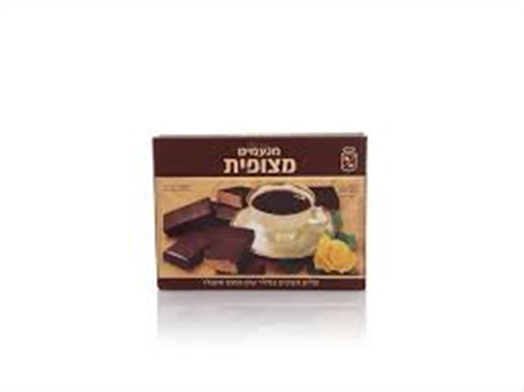 מנעמים ופל מצופית בטעם שוקולד 400 גרם 12\1