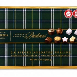 Chocovia.בונב מעוצבת במילוי מבחר פרליני שוקלד 221ג 6\1