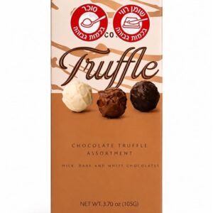 Chocovia.מארז מלבני חום במילוי מבחר כדורי טרופיל 105ג 12\1