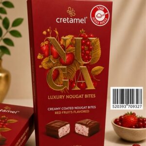 Cretamel.בונב מיני שוקלד נוגט בטעם פירות צבע אדום 150ג 20\1