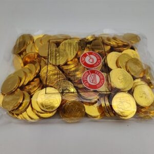 שוקלד מטבעות 5 שקל זהב בדץ פרווה 500גרם 20\1