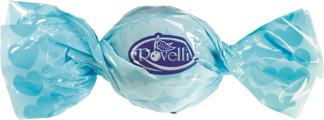 Rovelli.שוקלד חלב במילוי קרם אגוז צבע תכלת 800ג 8\1
