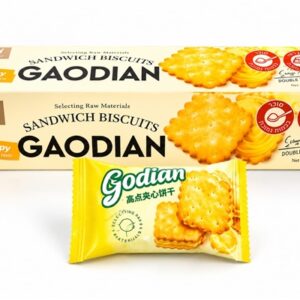 Goodin.מארז ביסקוויט סנדוויץ בטעם לימון בדץ פרווה 100ג 24\1