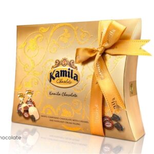 KAMILA.בונב פפיון זהב במילוי מבחר פרלינים 300ג 12\1