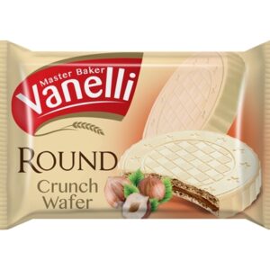 VANELLI.שוקלד לבן במילוי וופל קרם אגוז 20 ג 24\6\1