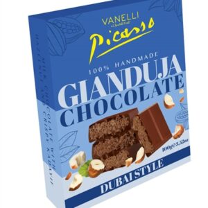 VANELLI שוקולד חלב דובאי קדאיף אגוזלוז 100 גרם 12\6\1