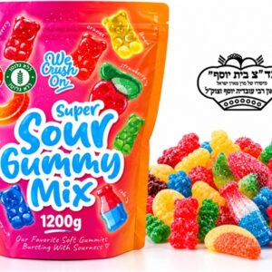 PARTY MIX.מבחר סוכריות גומי בטעם פירות כשר בדץ 1200ג 8\1