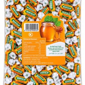 MENTOLIN.סוכריות ללא סוכר בטעם דבש 500ג 16\1